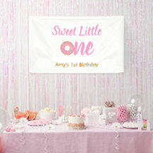 Sweet Little One 1st Birthday Pink Doughnut