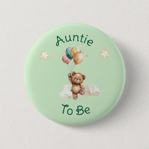 Sweet Little One on the Way Green Baby Shower 6 Cm Round Badge