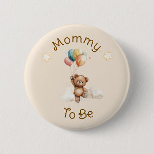 Sweet Little One on the Way Neutral Baby Shower 6 Cm Round Badge