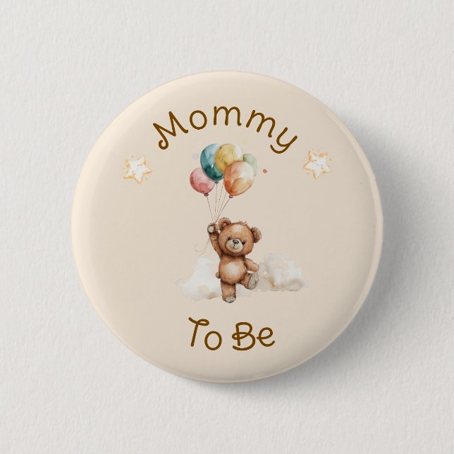 Sweet Little One on the Way Neutral Baby Shower 6 Cm Round Badge (Front)