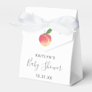 Sweet Little Peach Baby Shower Favour Box