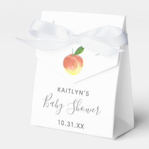Sweet Little Peach Baby Shower Favour Box