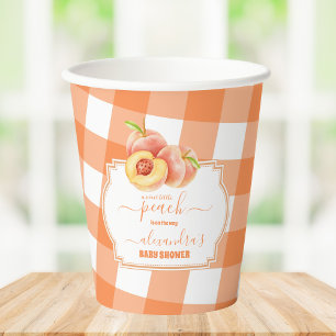 Sweet Little Peach Baby Shower Paper Cups