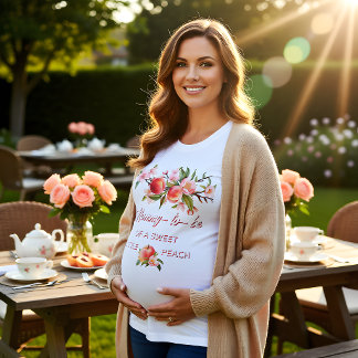 Sweet Little Peach Mommy T-Shirt