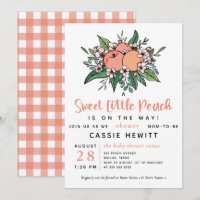 Sweet Little Peach On the Way Baby Shower