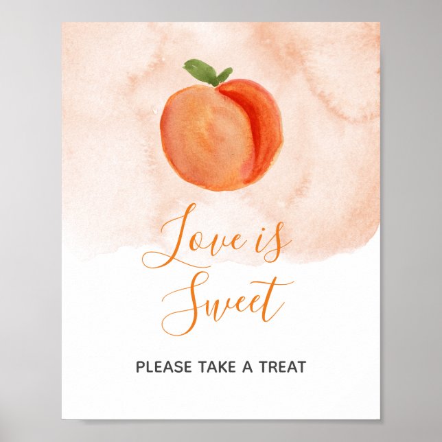 Sweet Little Peach Summer Love is Sweet  Poster (Front)