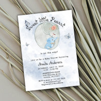 Sweet Little Peanut Cute Elephant Baby Boy Shower