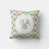 Sweet little peanut elephant floral baby