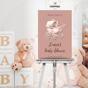 Sweet Little Princess Baby Shower Personalised Acrylic Sign