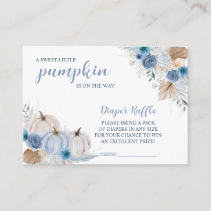 Sweet Little Pumpkin Autumn Baby Shower Enclosure Card