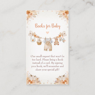 Sweet Little Pumpkin Autumn Baby Shower Enclosure Card