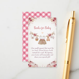 Sweet Little Pumpkin Autumn Baby Shower  Enclosure Card