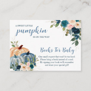 Sweet Little Pumpkin Autumn Baby Shower Enclosure Card