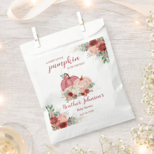 Sweet Little Pumpkin Autumn Baby Shower Favour Bags