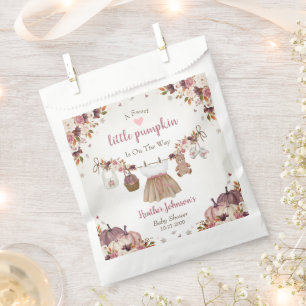 Sweet Little Pumpkin Autumn Baby Shower Favour Bags