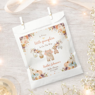 Sweet Little Pumpkin Autumn Baby Shower Favour Bags