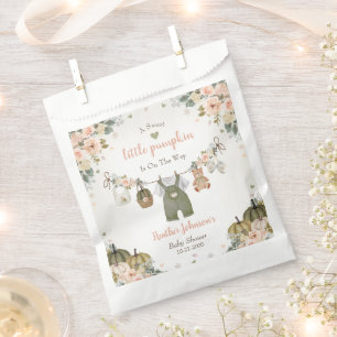 Sweet Little Pumpkin Autumn Baby Shower Favour Bags