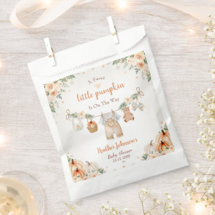 Sweet Little Pumpkin Autumn Baby Shower Favour Bags