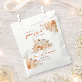 Sweet Little Pumpkin Autumn Baby Shower Favour Bags