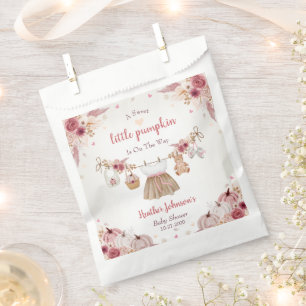 Sweet Little Pumpkin Autumn Baby Shower Favour Bags
