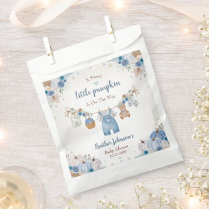 Sweet Little Pumpkin Autumn Baby Shower Favour Bags
