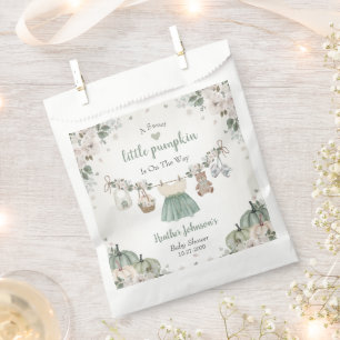 Sweet Little Pumpkin Autumn Baby Shower Favour Bags