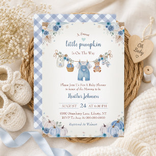 Sweet Little Pumpkin Autumn Baby Shower Invitation