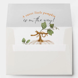 Sweet little pumpkin Baby Shower Envelope