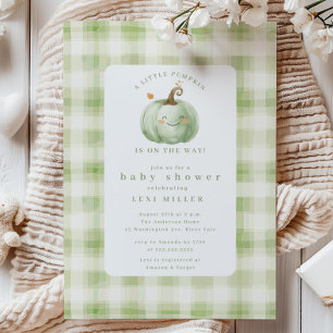 Sweet Little Pumpkin Baby Shower  Invitation