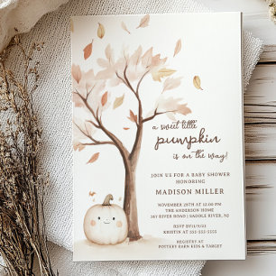 Sweet Little Pumpkin Baby Shower Invitation