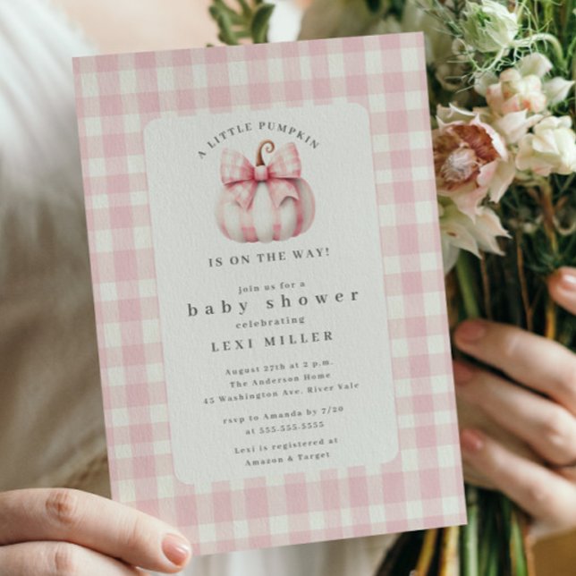 Sweet Little Pumpkin Baby Shower  Invitation (Creator Uploaded)
