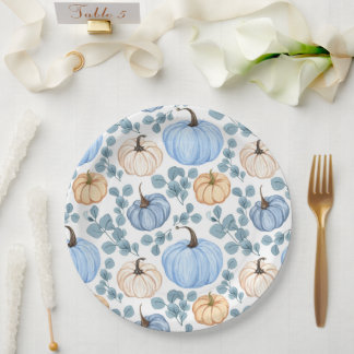 Sweet little pumpkin baby shower Paper Plates