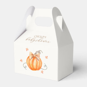 Sweet Little Pumpkin Bow Fall Baby Shower Favour Box