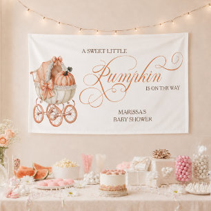 Sweet Little Pumpkin Fall Baby Shower Banner