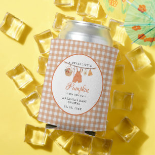 Sweet Little Pumpkin Fall baby shower Can Cooler