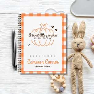 Sweet Little Pumpkin Gender Neutral Baby Shower Notebook