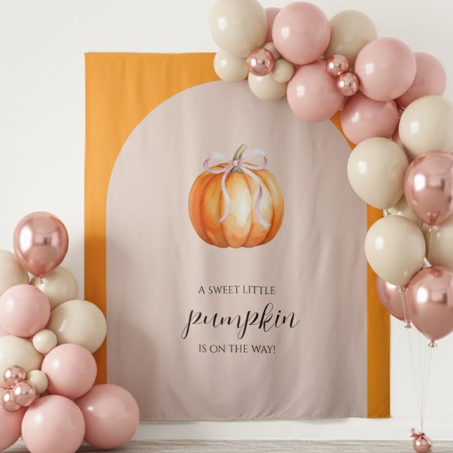 Sweet Little Pumpkin Girl Baby Shower Tapestry (Creator Uploaded)