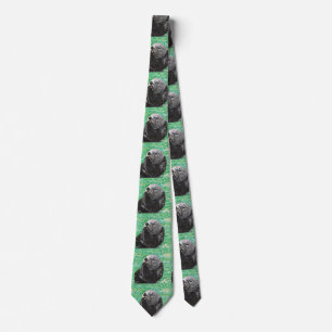 Sweet Little Sea Otter Painting Tie