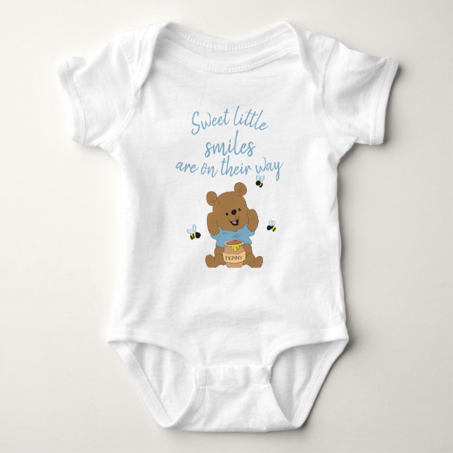 Sweet Little Smiles Are On Their Way Baby Bodysuit (Front)