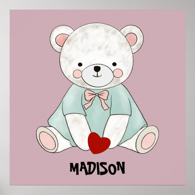 Sweet little teddy  poster (Front)