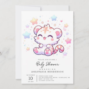 Sweet Little Tiger Baby Shower Invitation