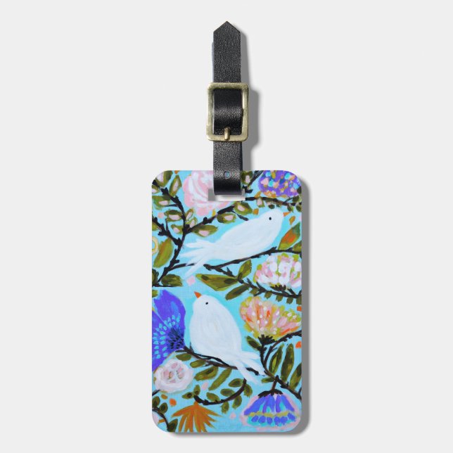 Sweet Love Birds II Luggage Tag (Front Vertical)