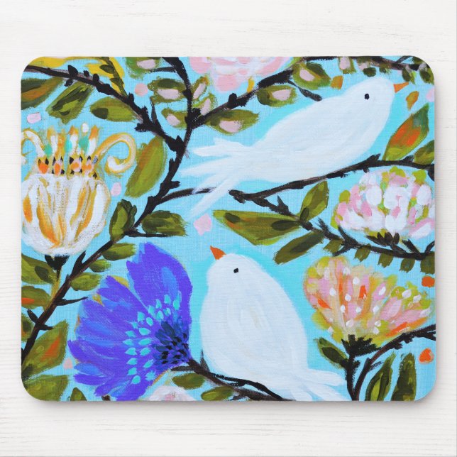 Sweet Love Birds II Mouse Pad (Front)