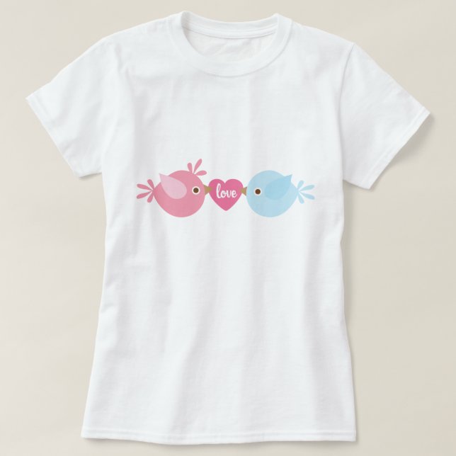 Sweet Love Birds T-Shirt (Design Front)