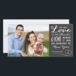 Sweet Love Chalkboard Holiday Photo Card<br><div class="desc">Sweet Love Chalkboard Holiday Photo Card by Orabella Prints.  Please replace the template image with a photo of your own prior to purchasing.</div>
