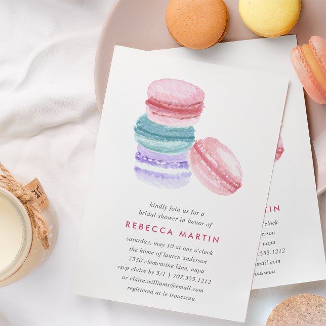 Sweet Love | Macaron Bridal Shower Invitation (Creator Uploaded)