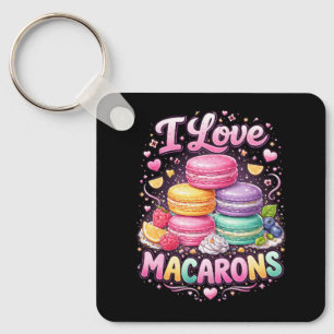 Sweet Love Macarons Key Ring