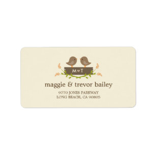 Sweet Love Wedding Address Labels