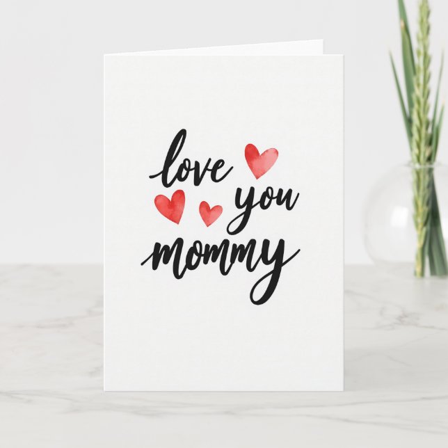 Sweet Love You Mummy Card (Front)