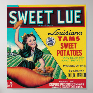 sweet lue yams poster
